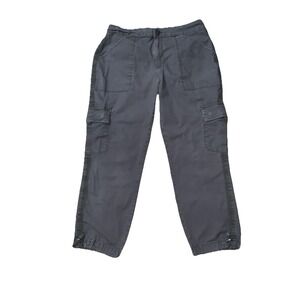 Social Standard By Sanctuary  Gray Cargo Style Pants Cinched Hem Women's Size M